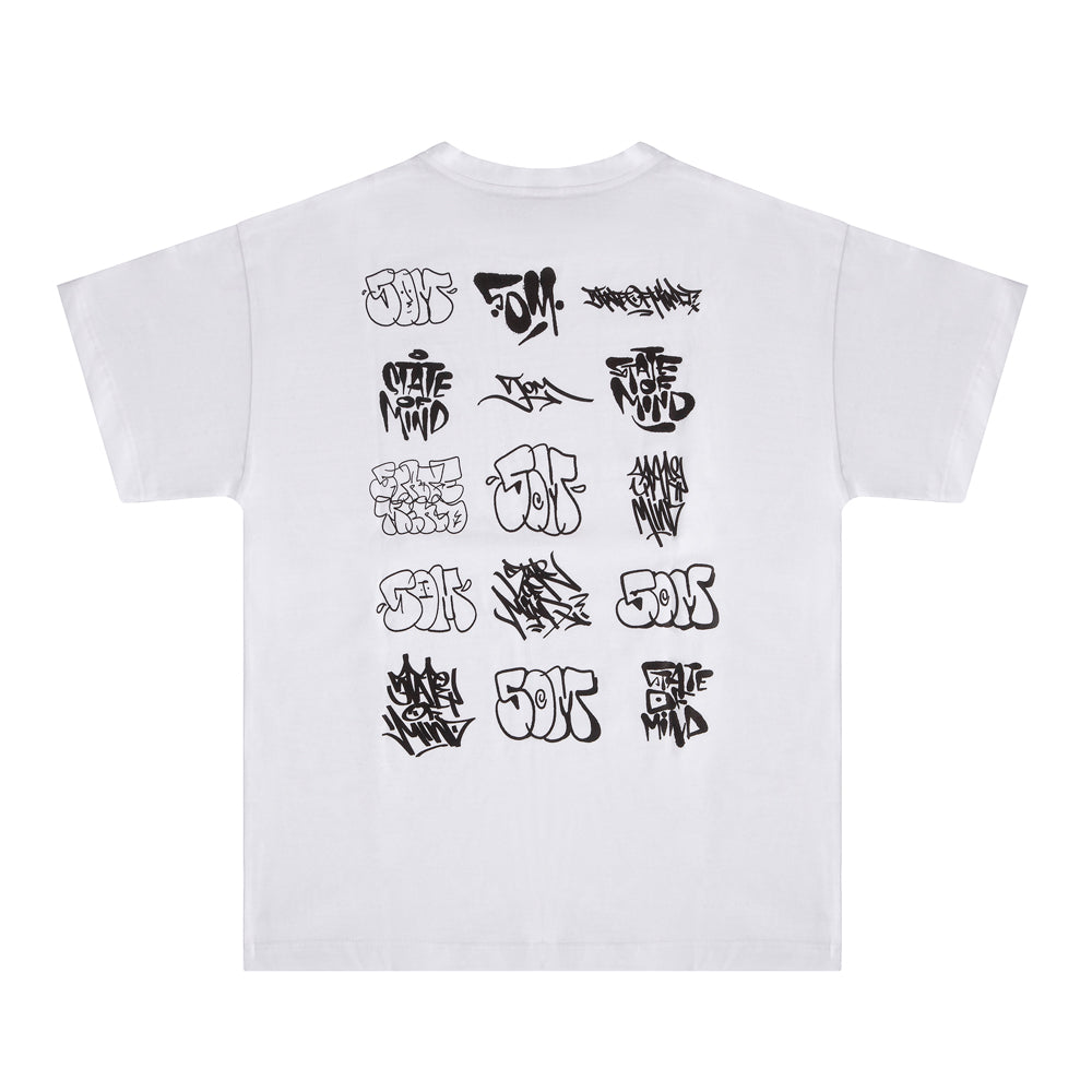 " 5OM FLOP STUDIO " T-Shirt White
