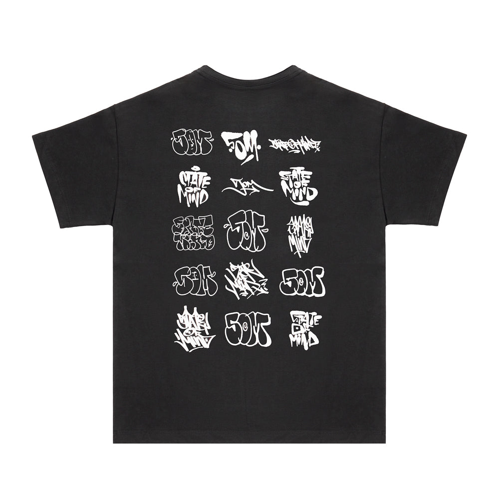 " 5OM FLOP STUDIO " T-Shirt Black