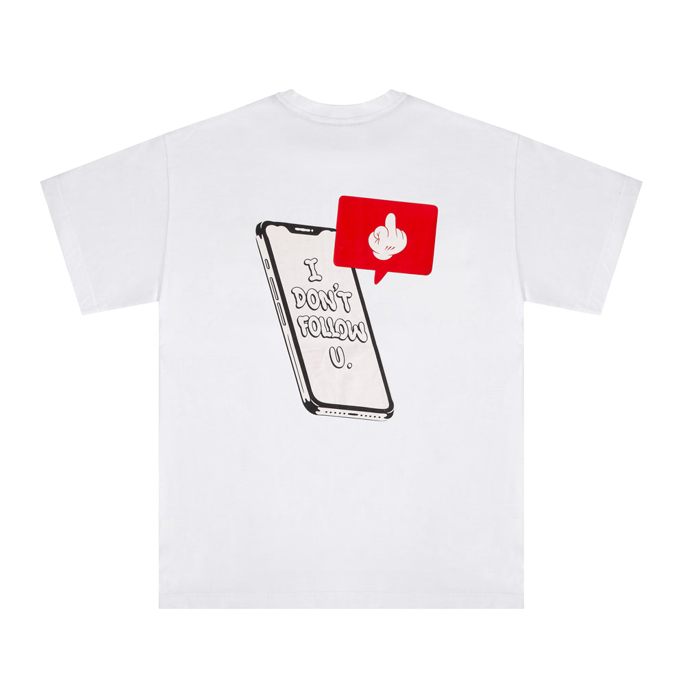 " UNFOLLOW " T-Shirt White