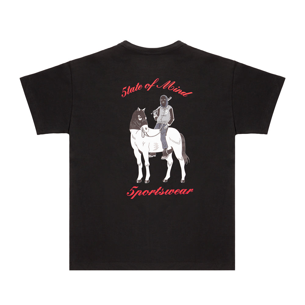 " 5OM 5PORTWEAR " T-Shirt Black