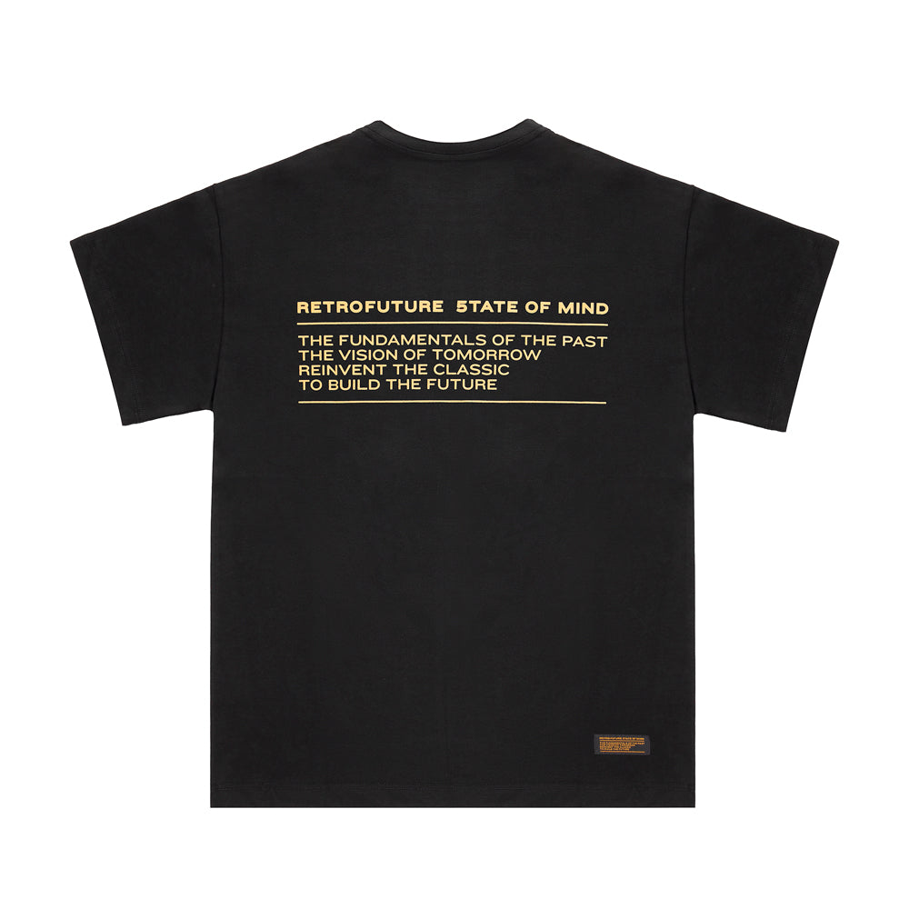 " RETROFUTURE BASIC " T-Shirt Black