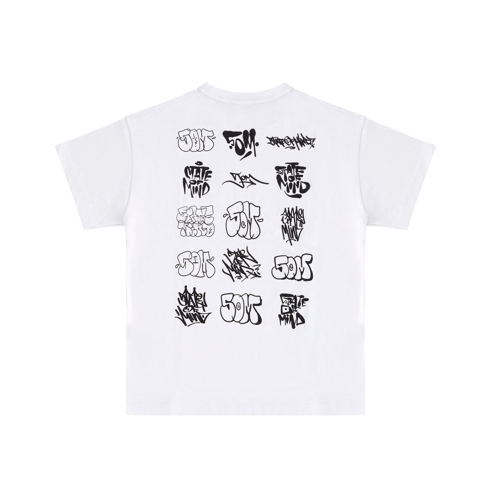 " 5OM FLOP STUDIO " T-Shirt White