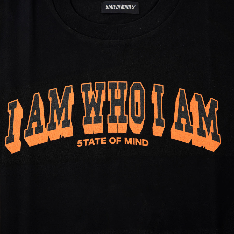 " I AM WHO I AM " T-Shirt Black