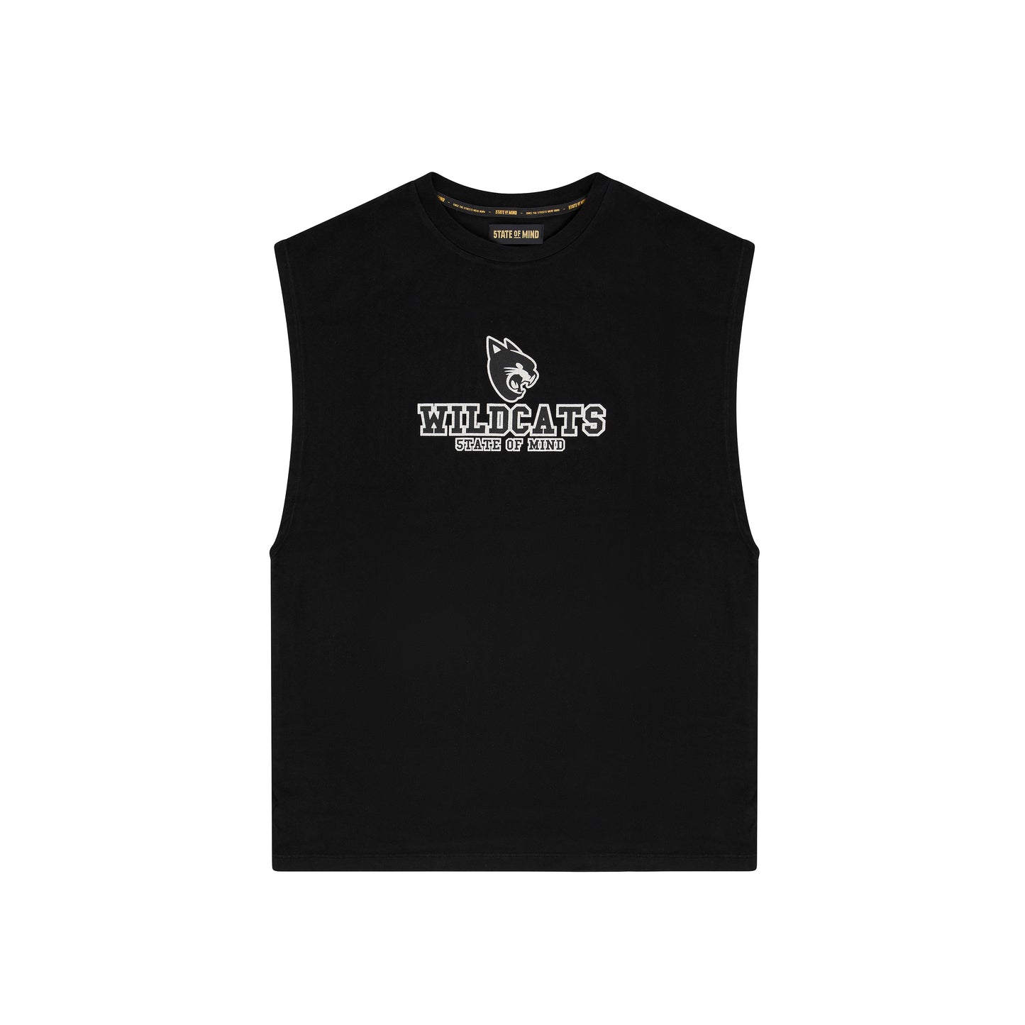 "WILD CATS" T-shirt Sleeveless Black