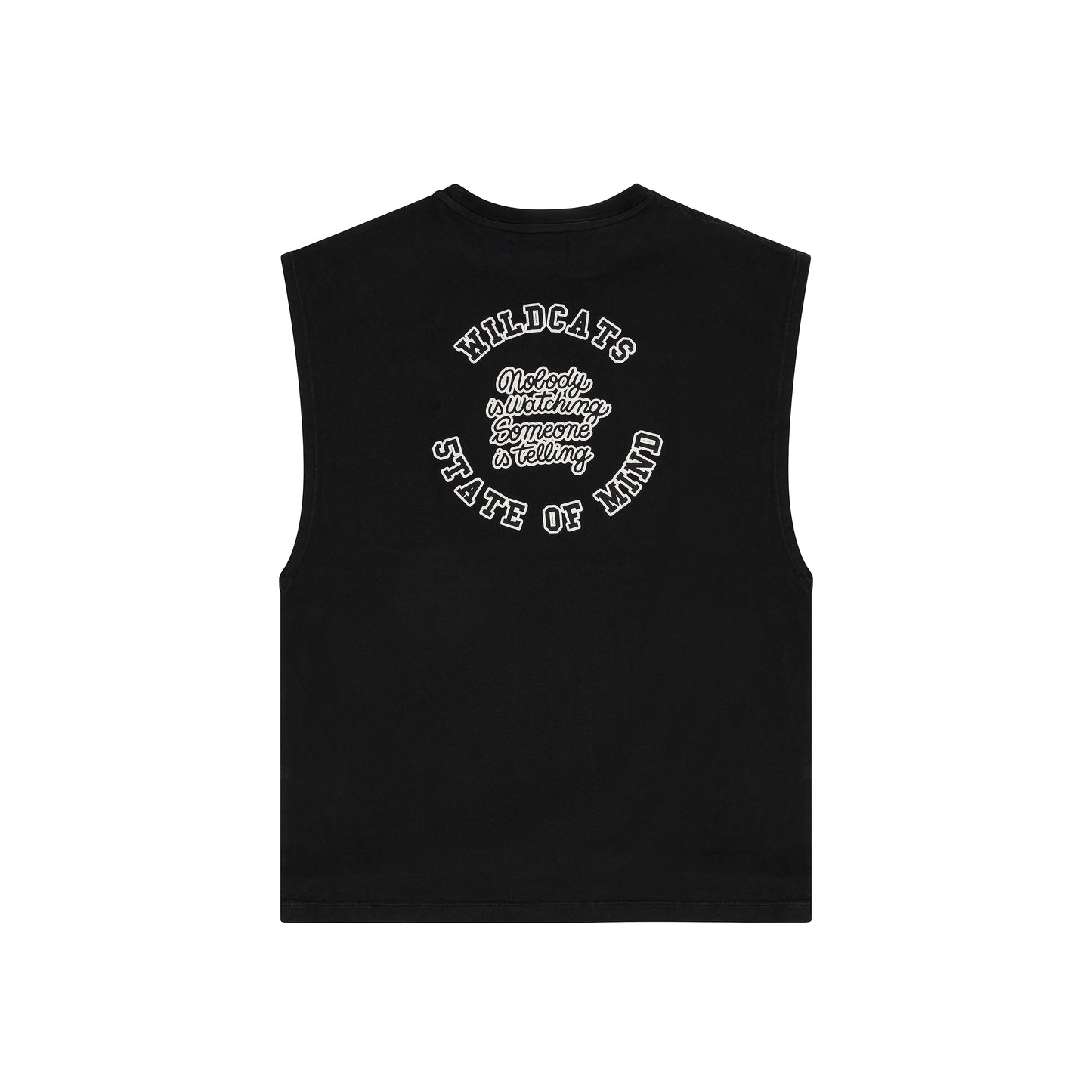 "WILD CATS" T-shirt Sleeveless Black