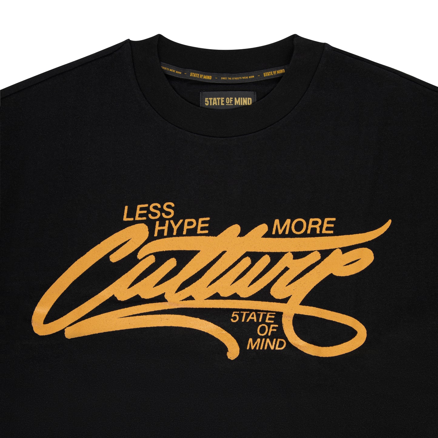 "MORE CULTURE" T-shirt Black