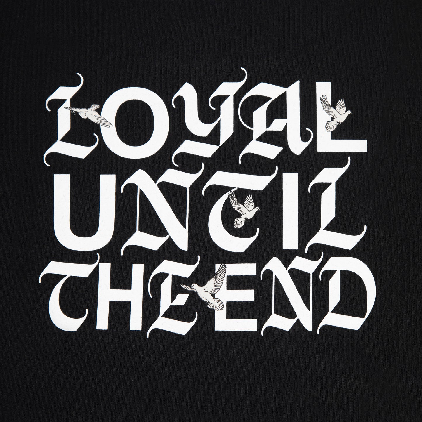 "UNTIL THE END" T-shirt Black