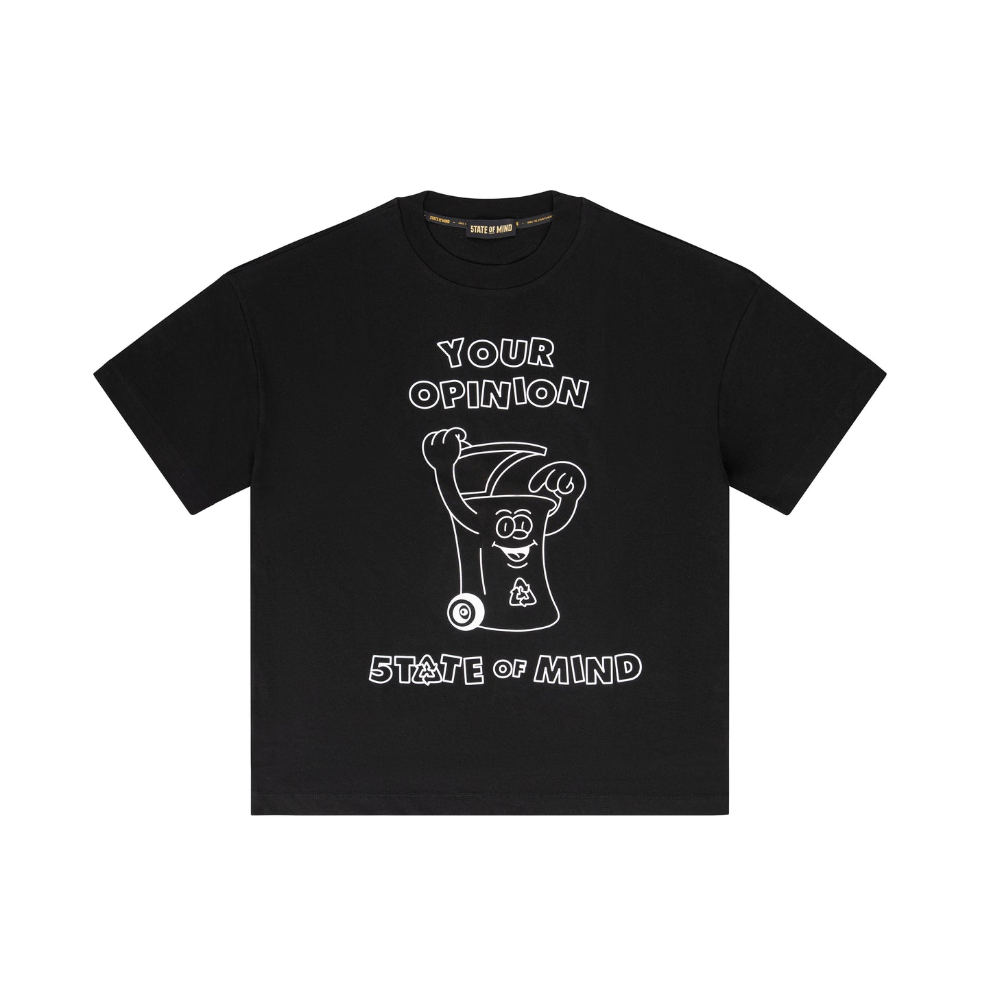 "YOUR OPINION" T-Shirt Black