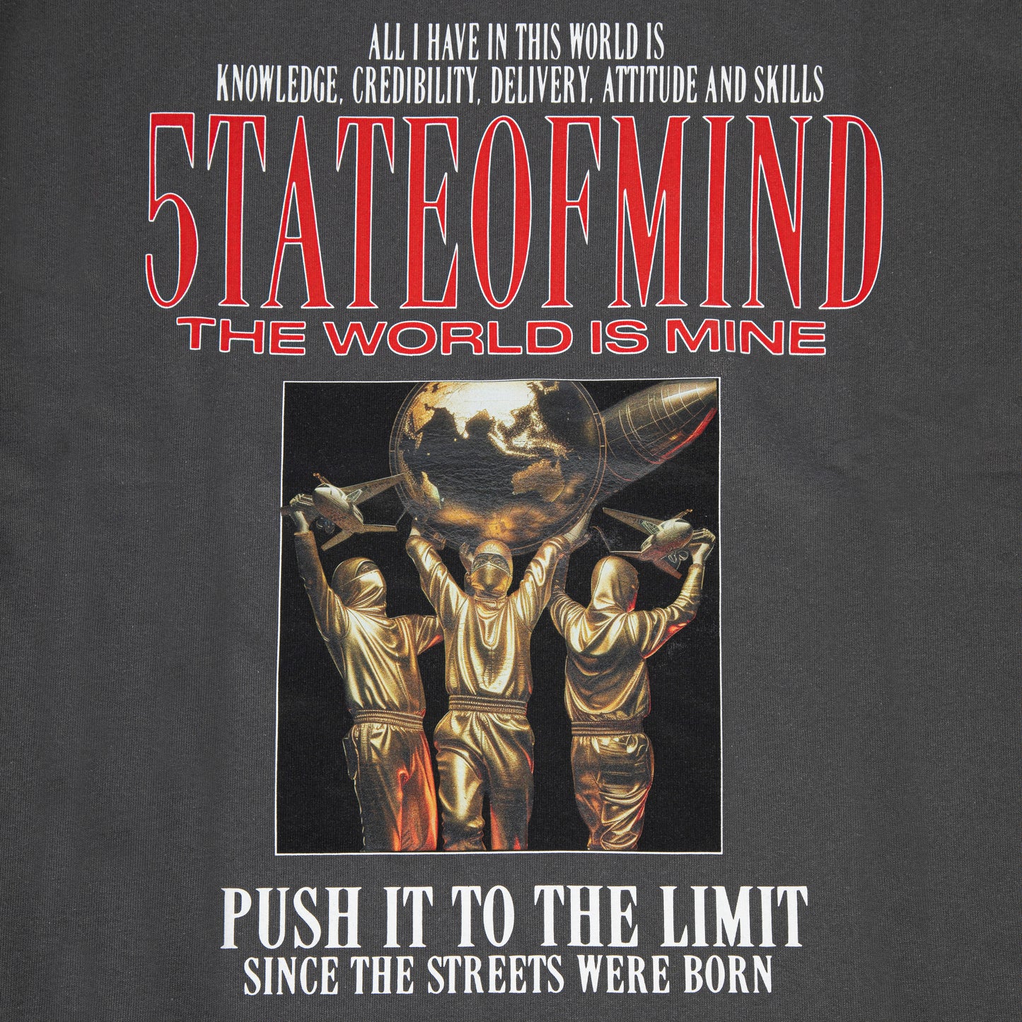 "THE WORLD IS MINE" T-Shirt Iron