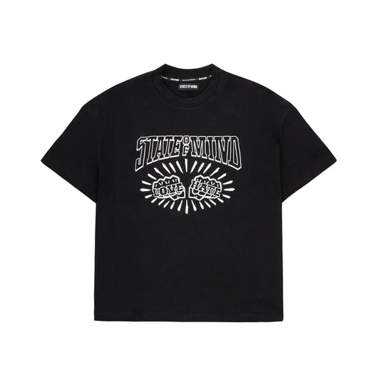 "LOVE AND HATE" T-Shirt Black