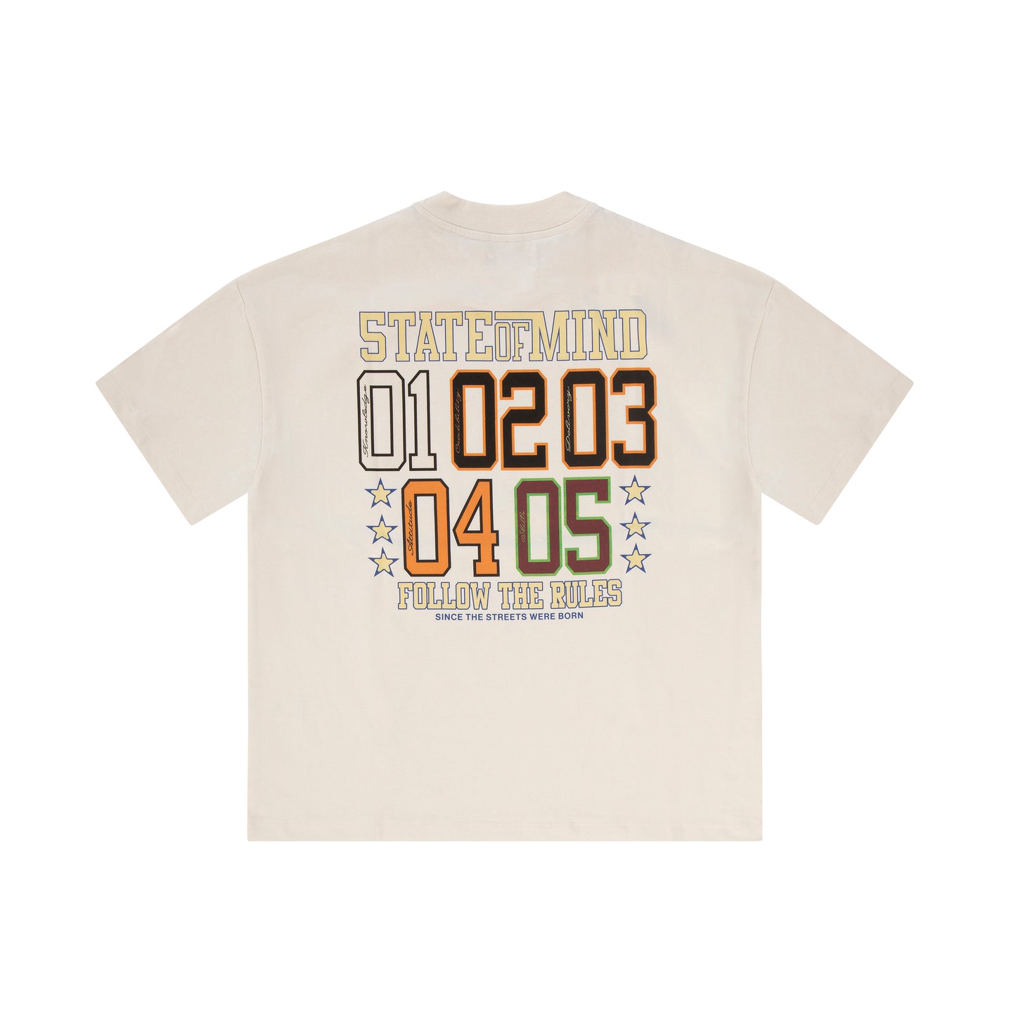 "COLLEGE RULES" T-Shirt Off White