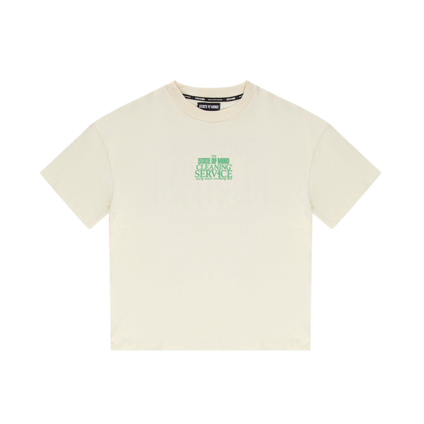 "CLEANING SERVICE" T-Shirt Off White