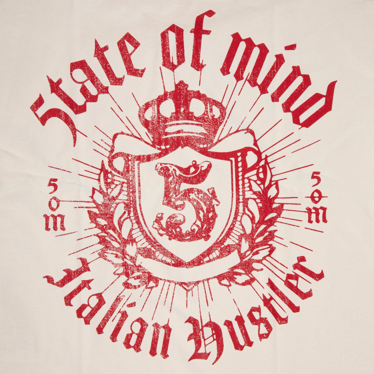 "ITALIAN HUSTLER" by Guè Hustler Kingdom T-shirt white