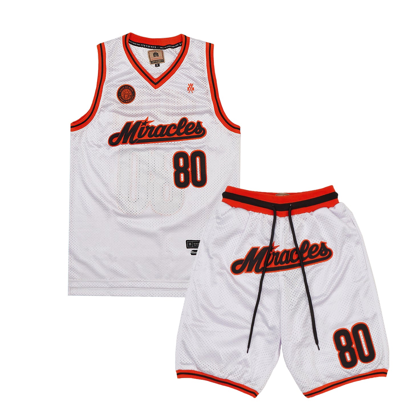 " EMME-I MIRACLES " Completo Basket Bianco