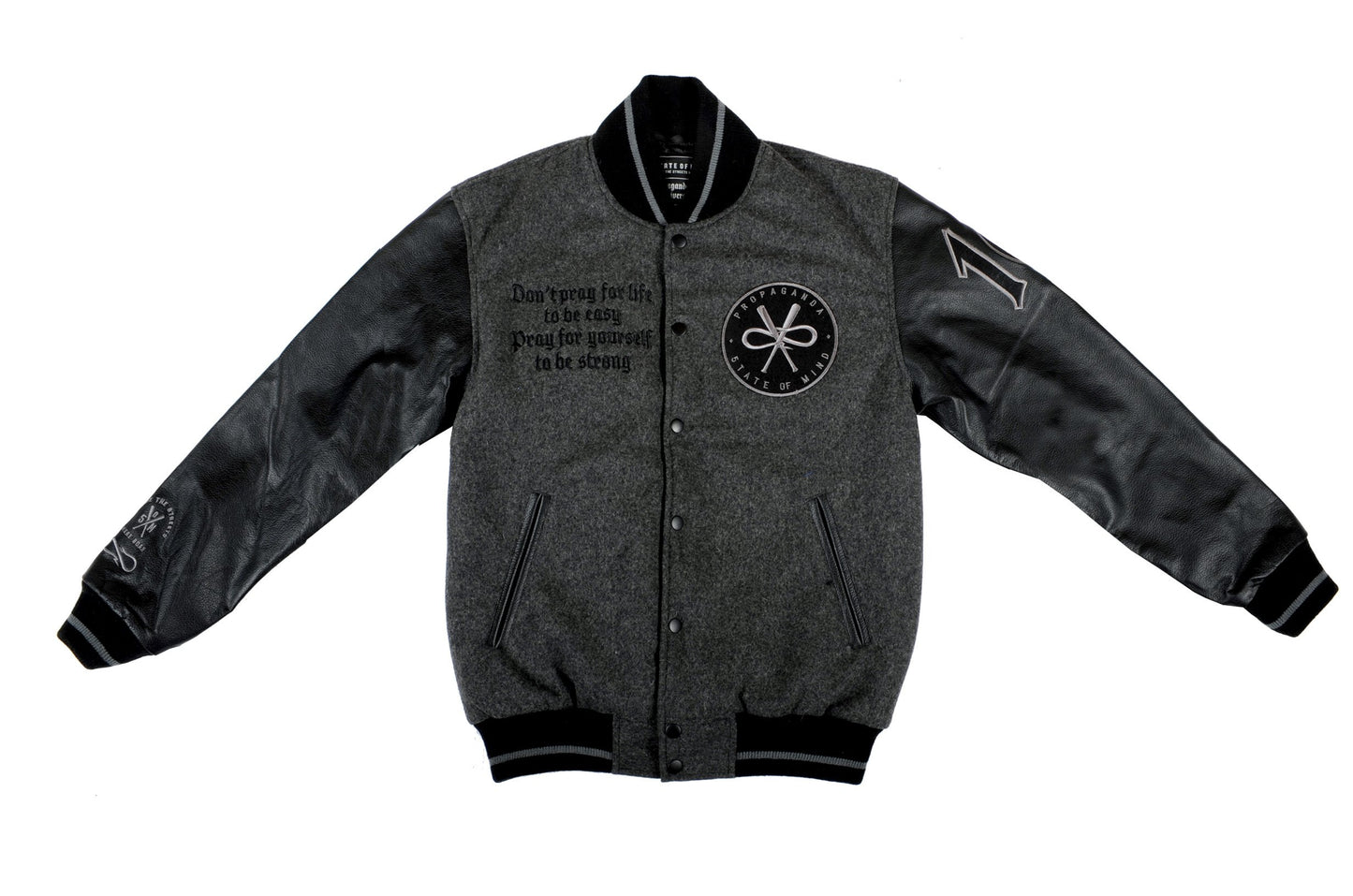 "5OMxPROPAGANDA 10 Years Anniversary" <br /> varsity jacket