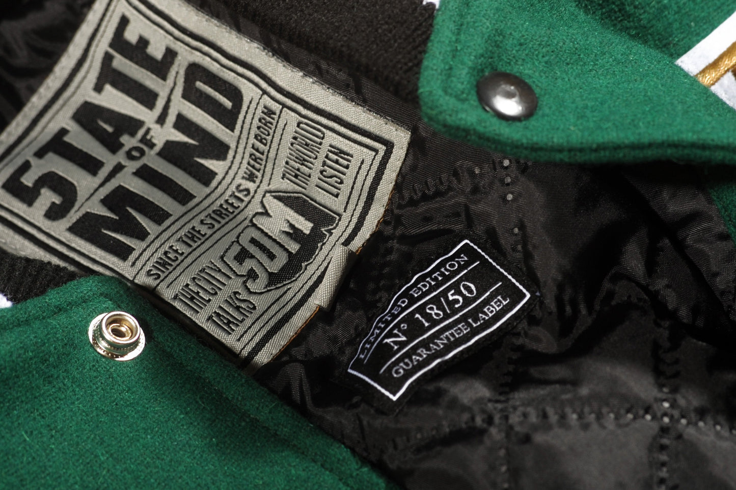 "A'dam Holy Sinners" <br /> varsity jacket b/g