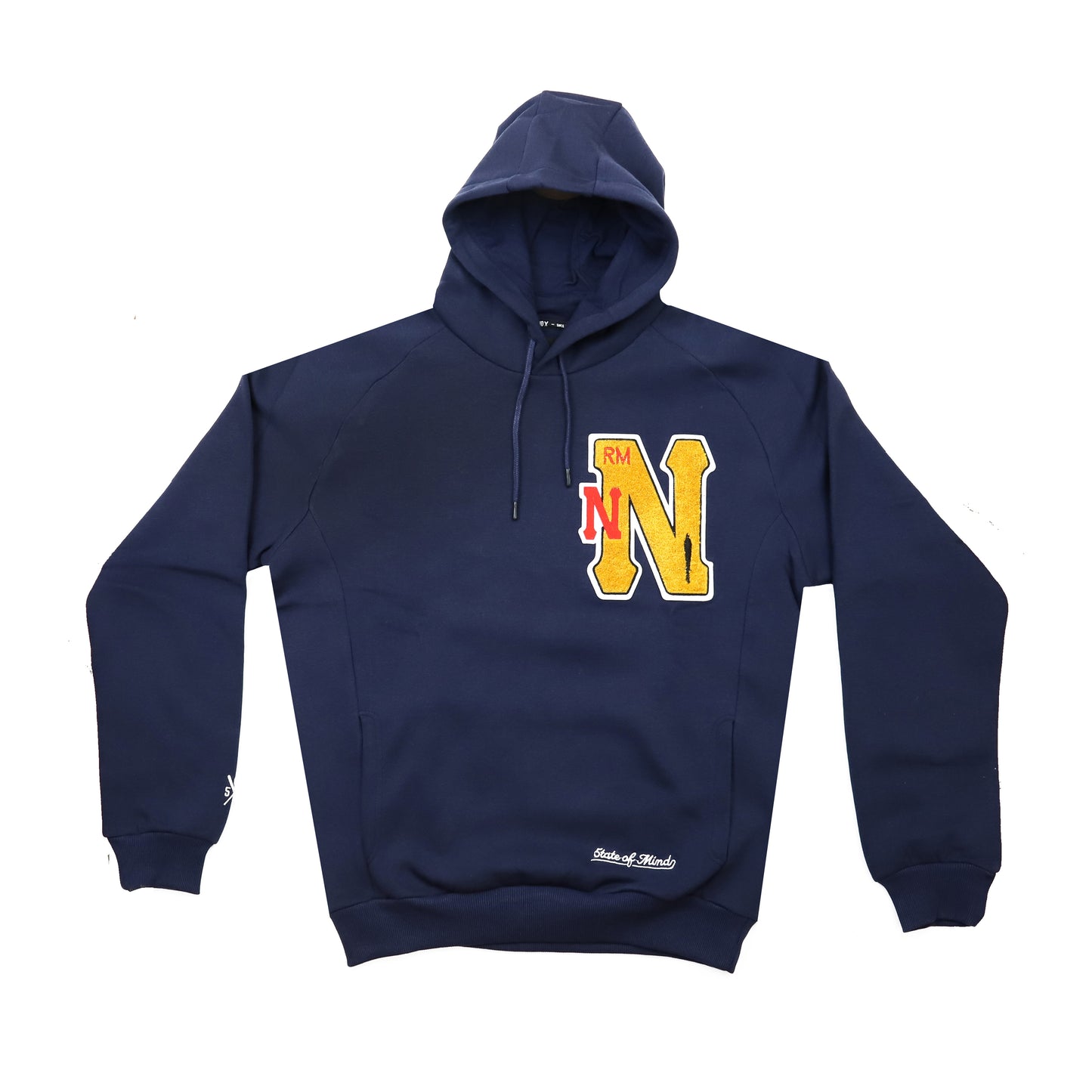 "5OM X NOYZ NARCOS" Hoodie Blu Navy