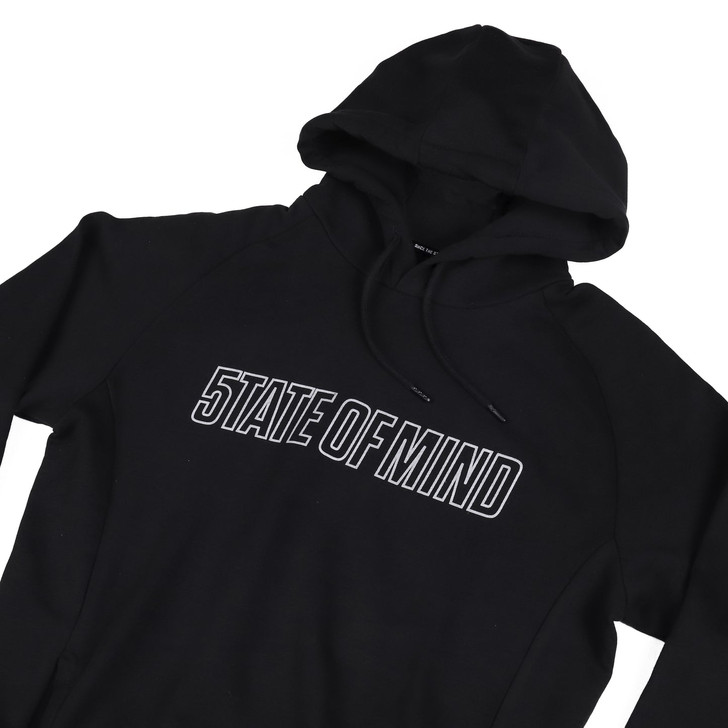 "SINCE THE STREETS" black reflective hoodie