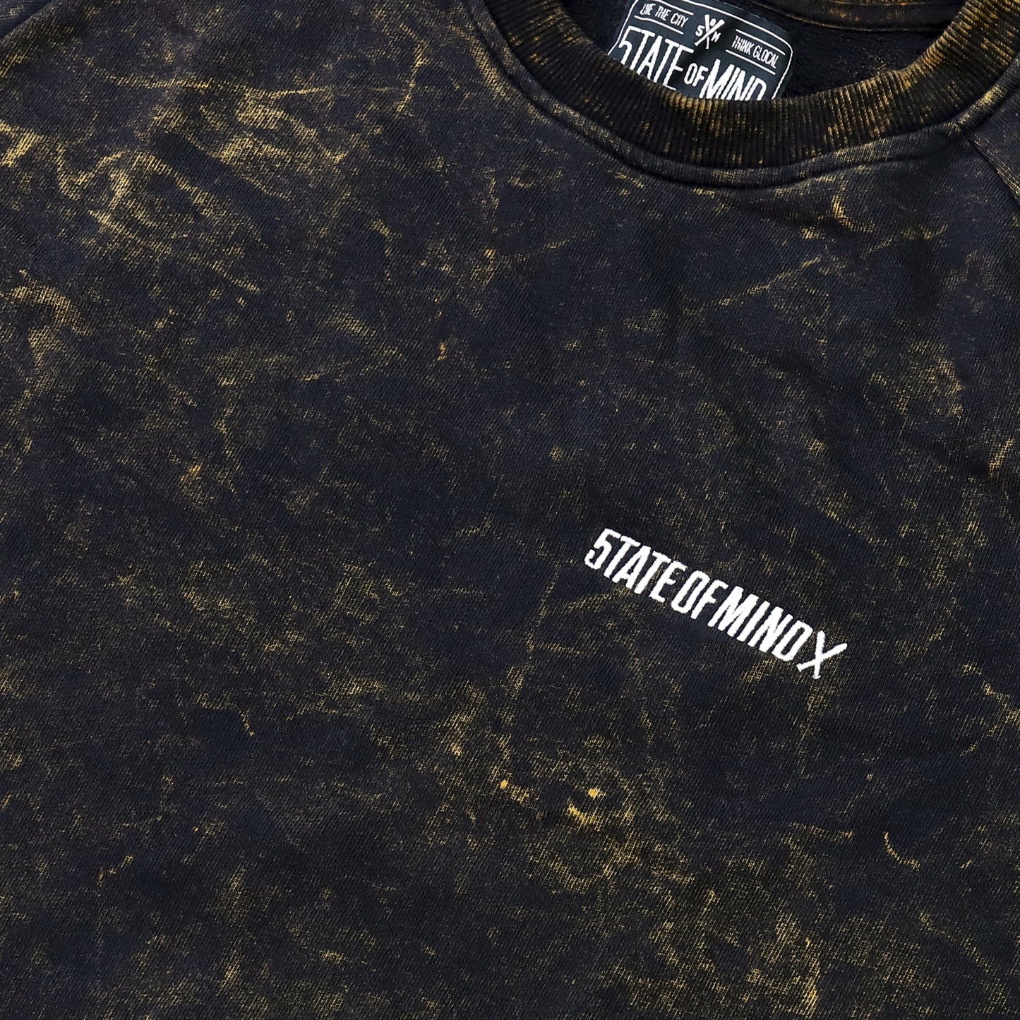 "BOX LOGO" sweatshirt black bleach