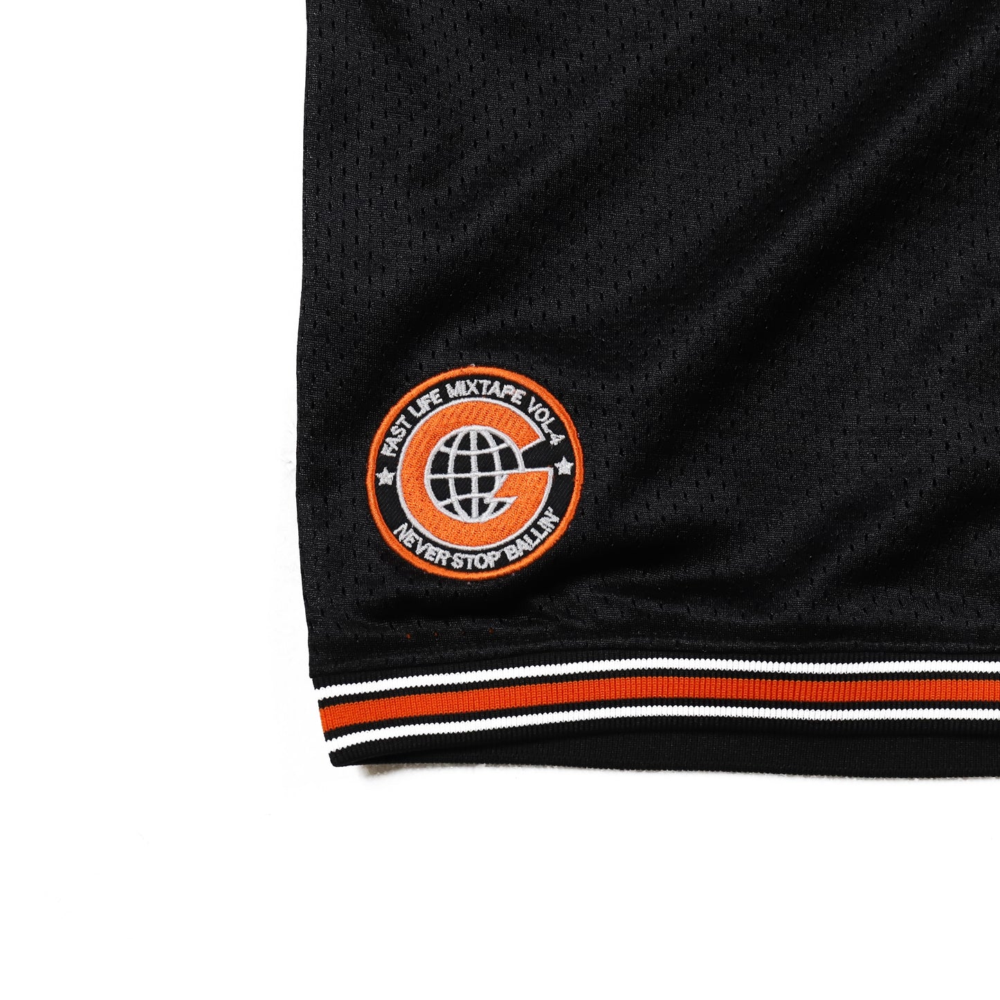 "5OM x FAST LIFE" basket shorts