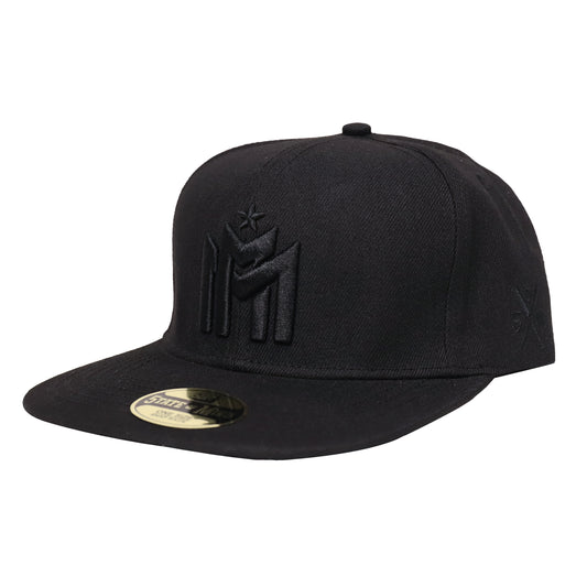 " EMME-I MIRACLES " Cappello Monogram Snapback Nero/Nero