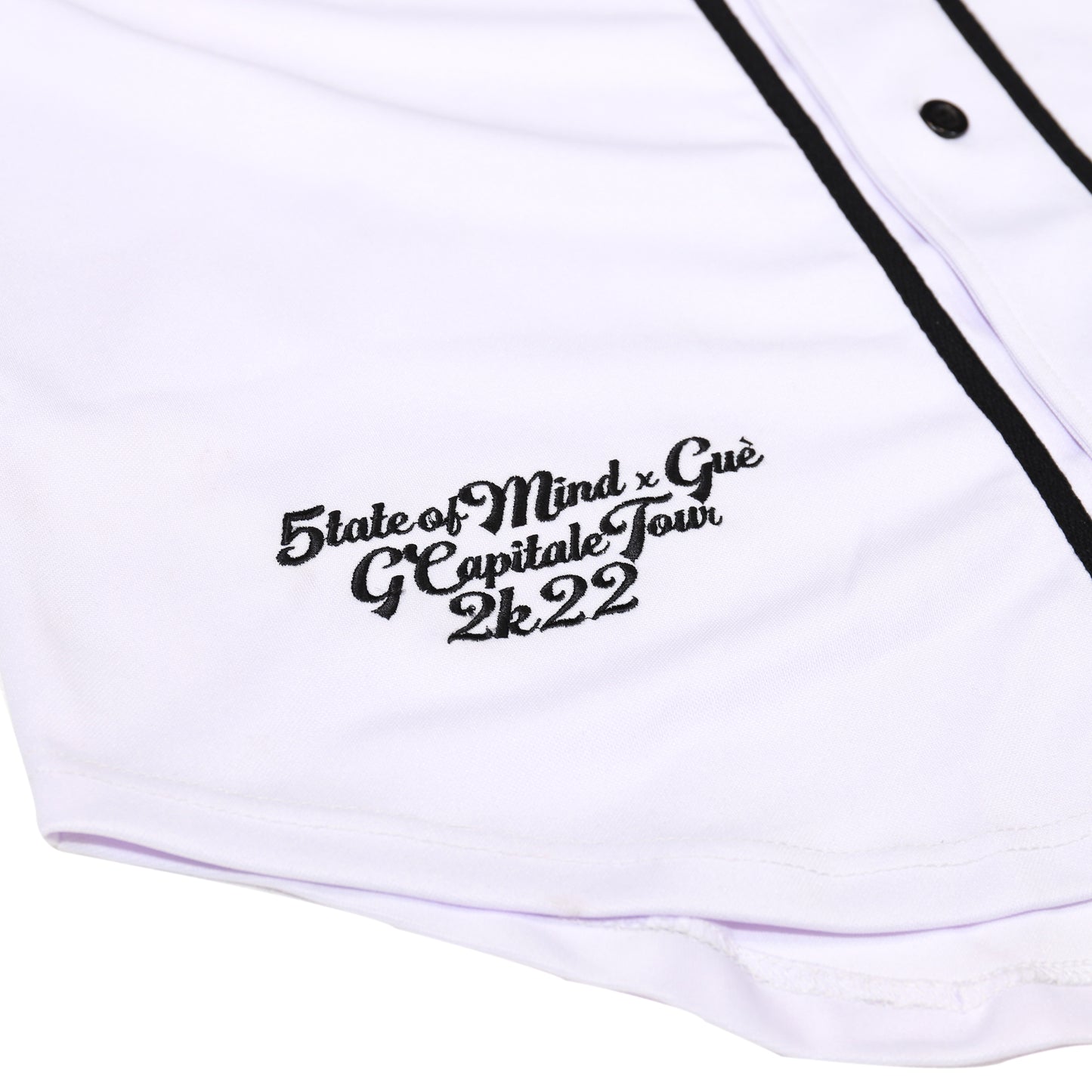 "5OM x GUE' x G-CAPITALE" baseball jersey