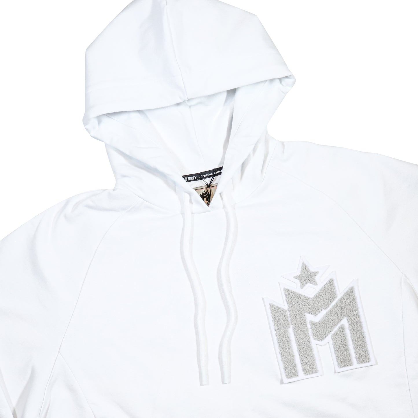 " EMME-I MIRACLES MADREPERLA" Hoodie Bianca