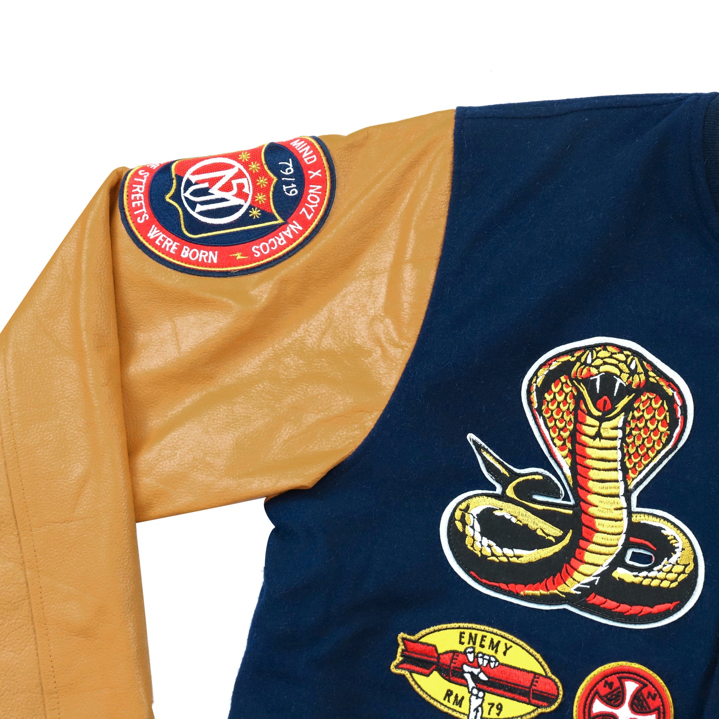 "5OM X NOYZ NARCOS" Varsity Jacket