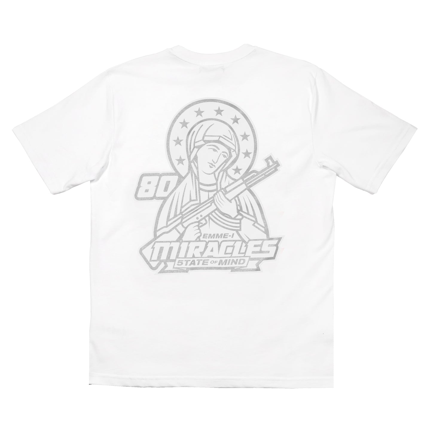 " EMME-I MIRACLES MADREPERLA " T-Shirt Bianca