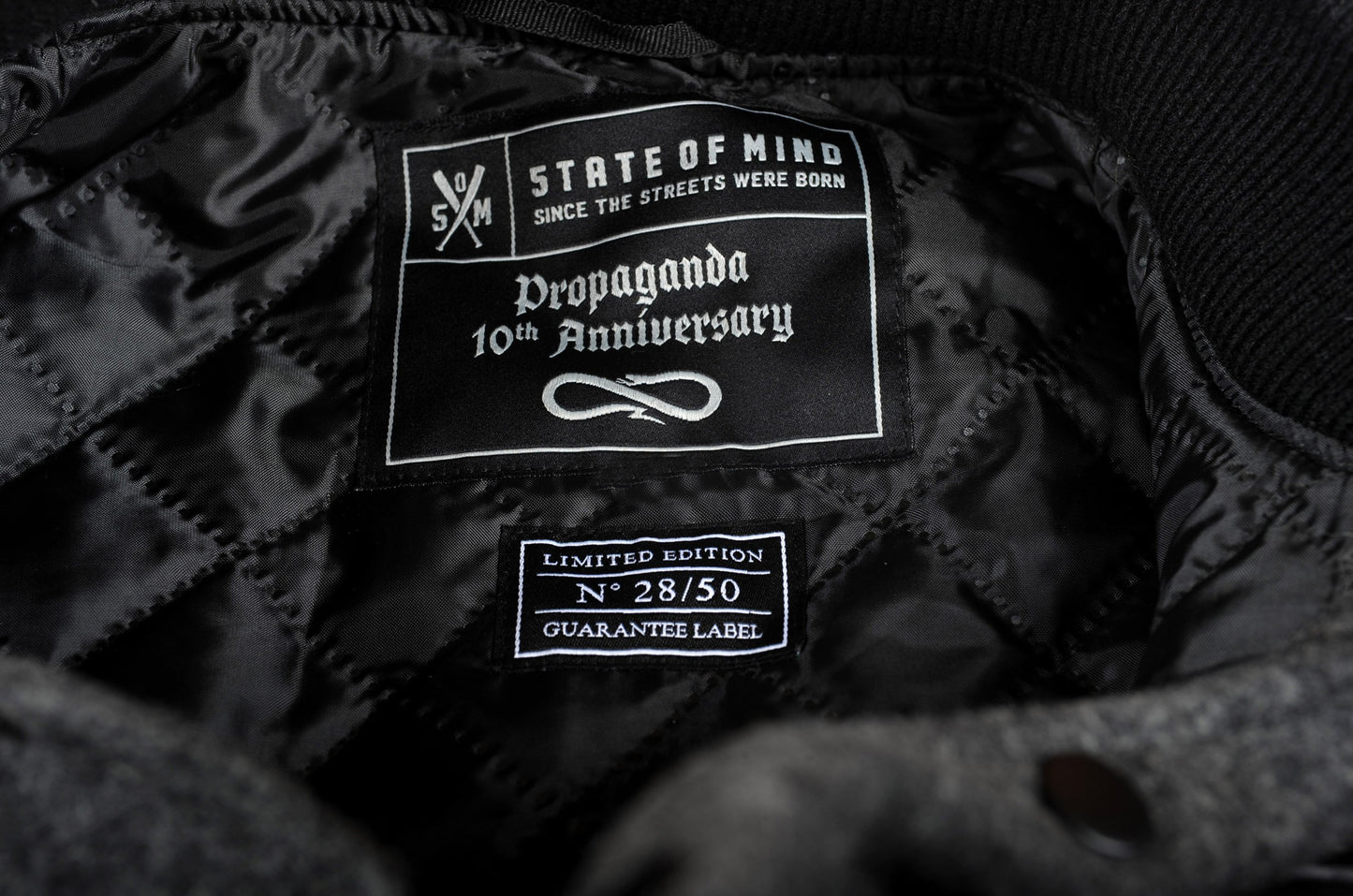 "5OMxPROPAGANDA 10 Years Anniversary" <br /> varsity jacket