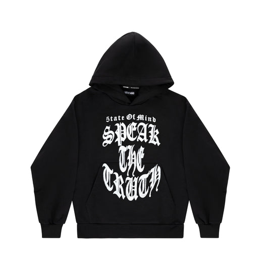 "SPEAK THE TRUTH" Hoodie Black
