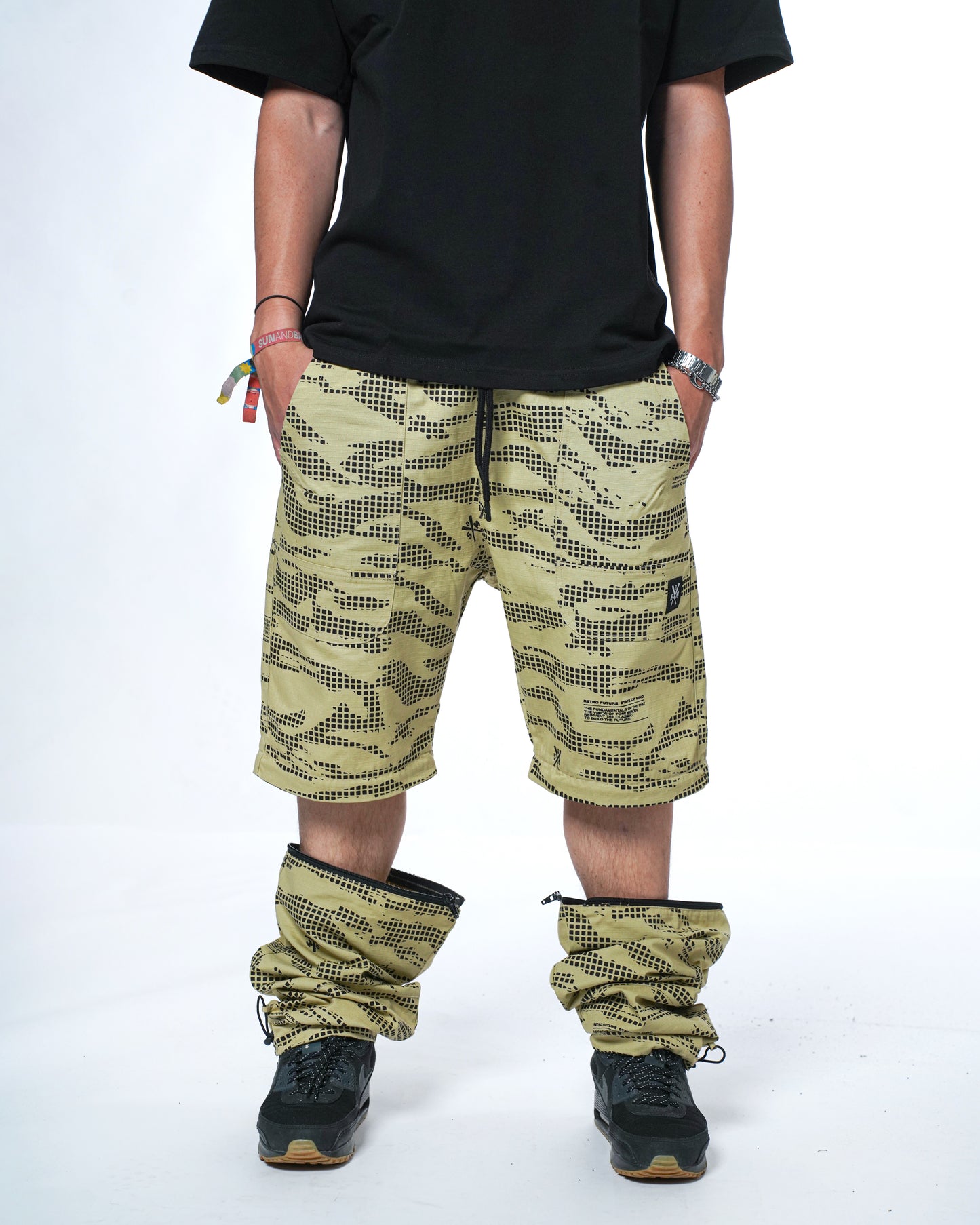 " RETROFUTURE PILOT " Modular Joggers/Pants Sand Camo