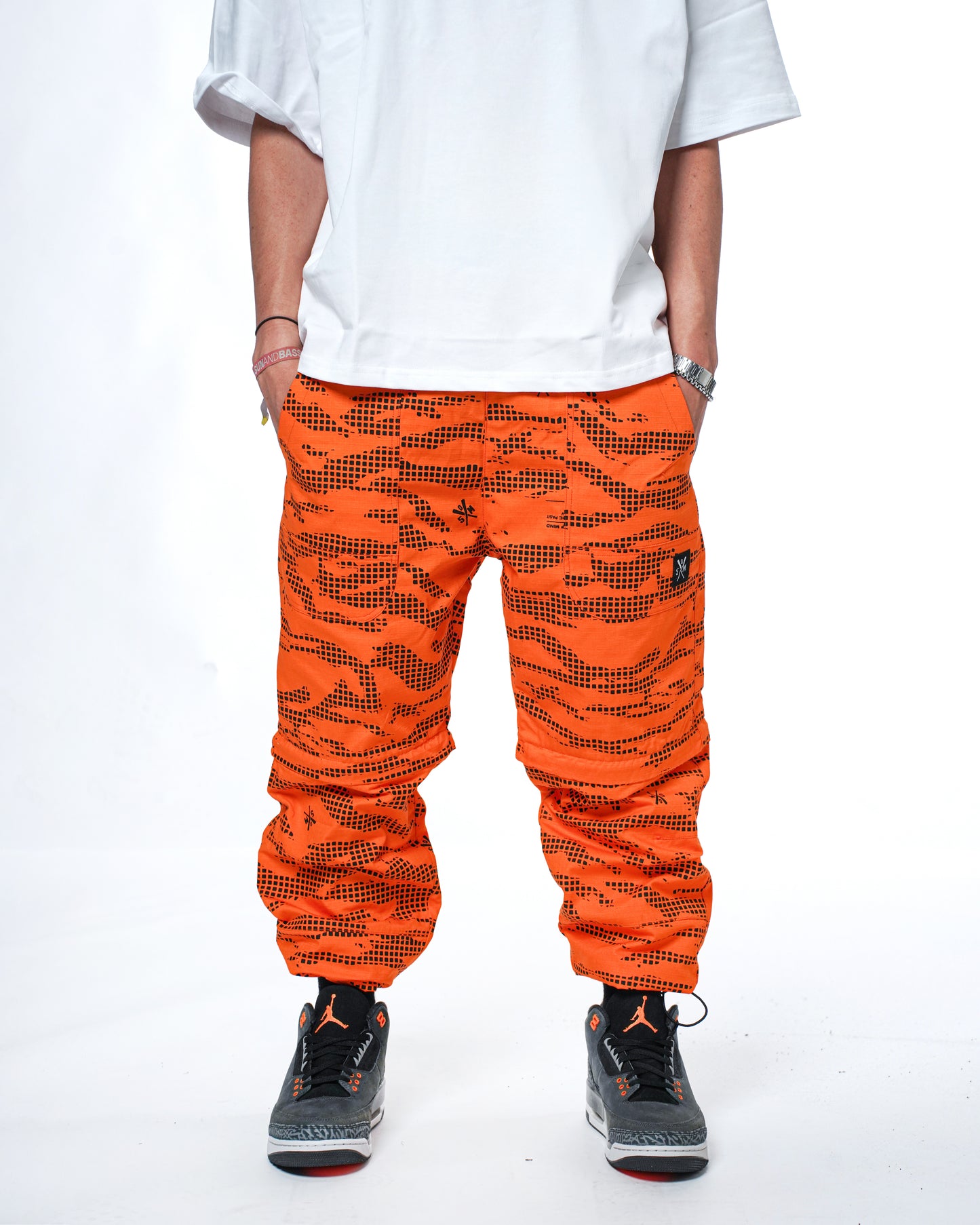 " RETROFUTURE PILOT " Modular Joggers/Pants Orange Camo