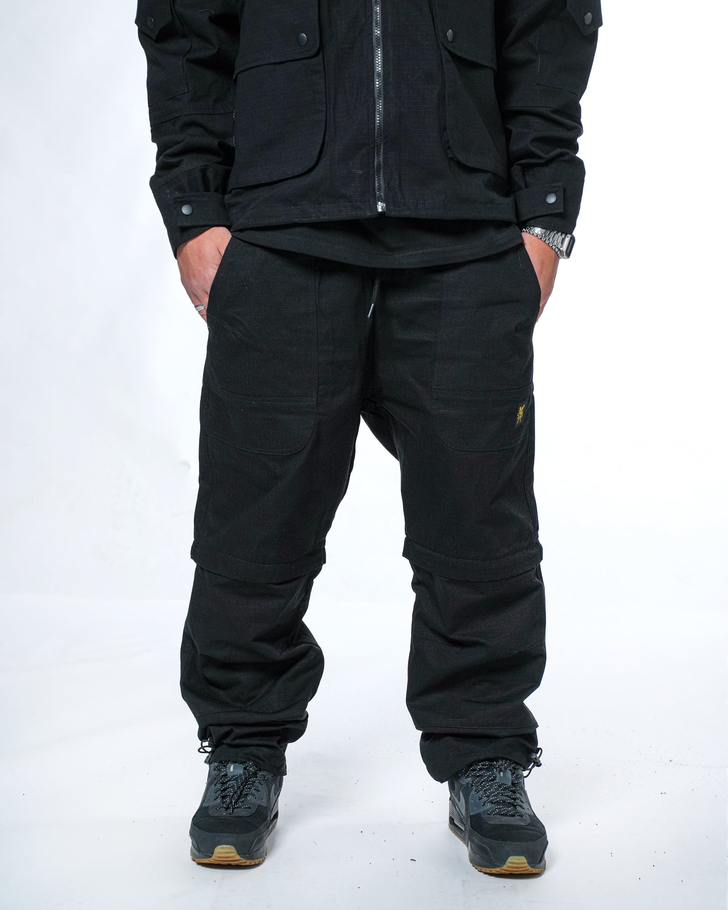 " RETROFUTURE PILOT " Modular Joggers/Pants Black