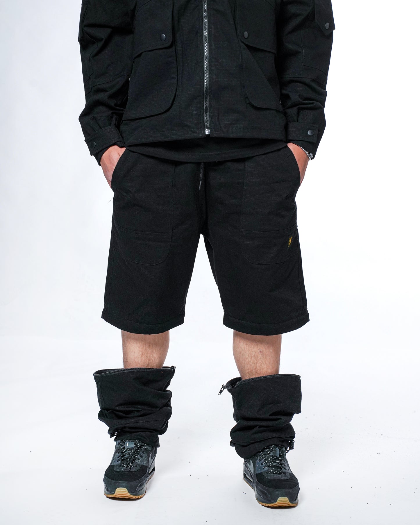 " RETROFUTURE PILOT " Modular Joggers/Pants Black
