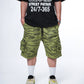 "RETROFUTURE CARGO" Ripstop Cargo Short Schwarz