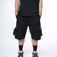 "RETROFUTURE CARGO" Ripstop Cargo Short Black