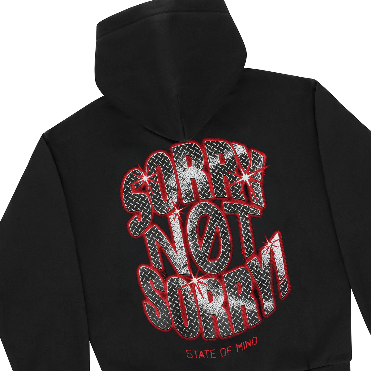 "SORRY NOT SORRY" Hoodie Black