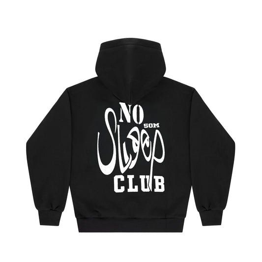 "NO SLEEP CLUB" Hoodie Black