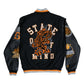 "VANDALZ" Varsity Jacket Black