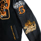 "VANDALZ" Varsity Jacket Black