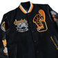"VANDALZ" Varsity Jacket Black