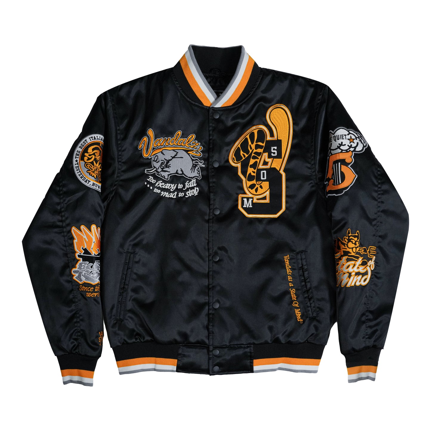 "VANDALZ" Bomber Black