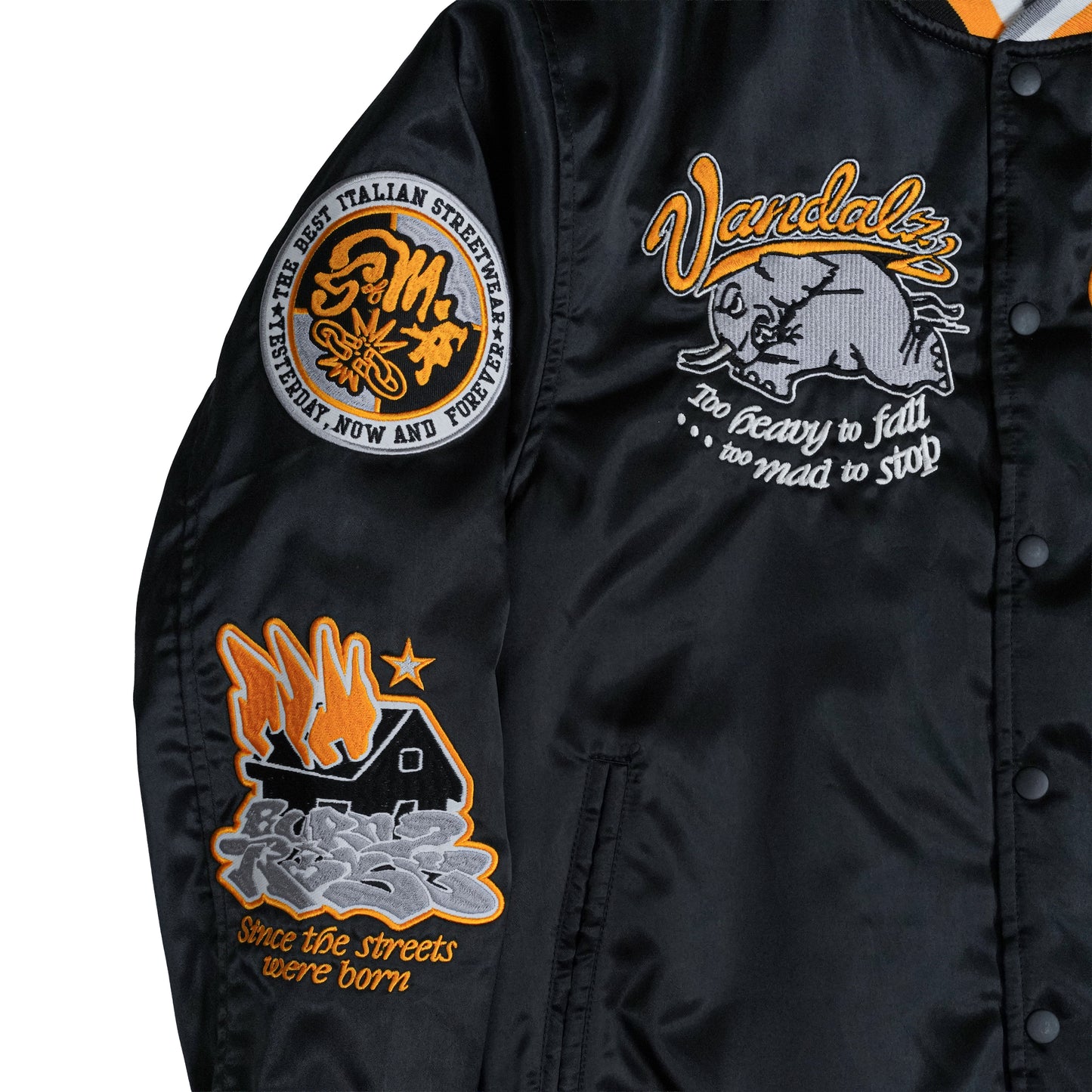 "VANDALZ" Bomber Black