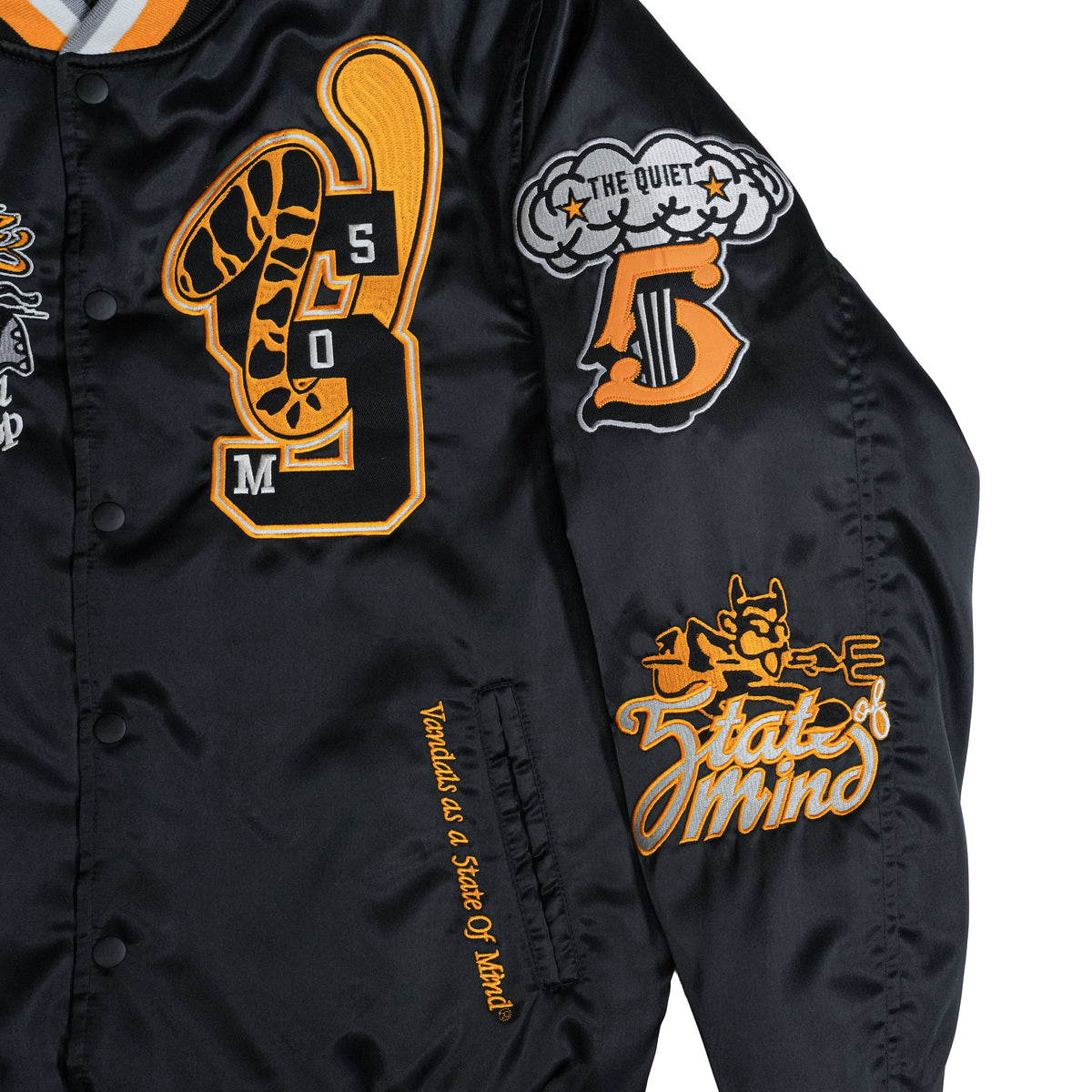 "VANDALZ" Bomber Black
