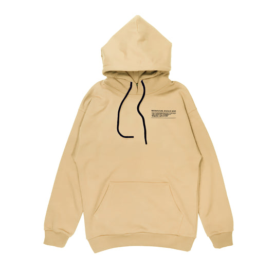 " RETROFUTURE BASIC " Regular Hoodie Khaki