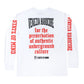 "5OM X VENEZIA HARDCORE" LS T-Shirt White