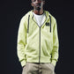 "MONOGRAM" Hoodie Zip Lime