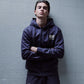 "HOOD RUNNERS" Hoodie Zip Dark Grey