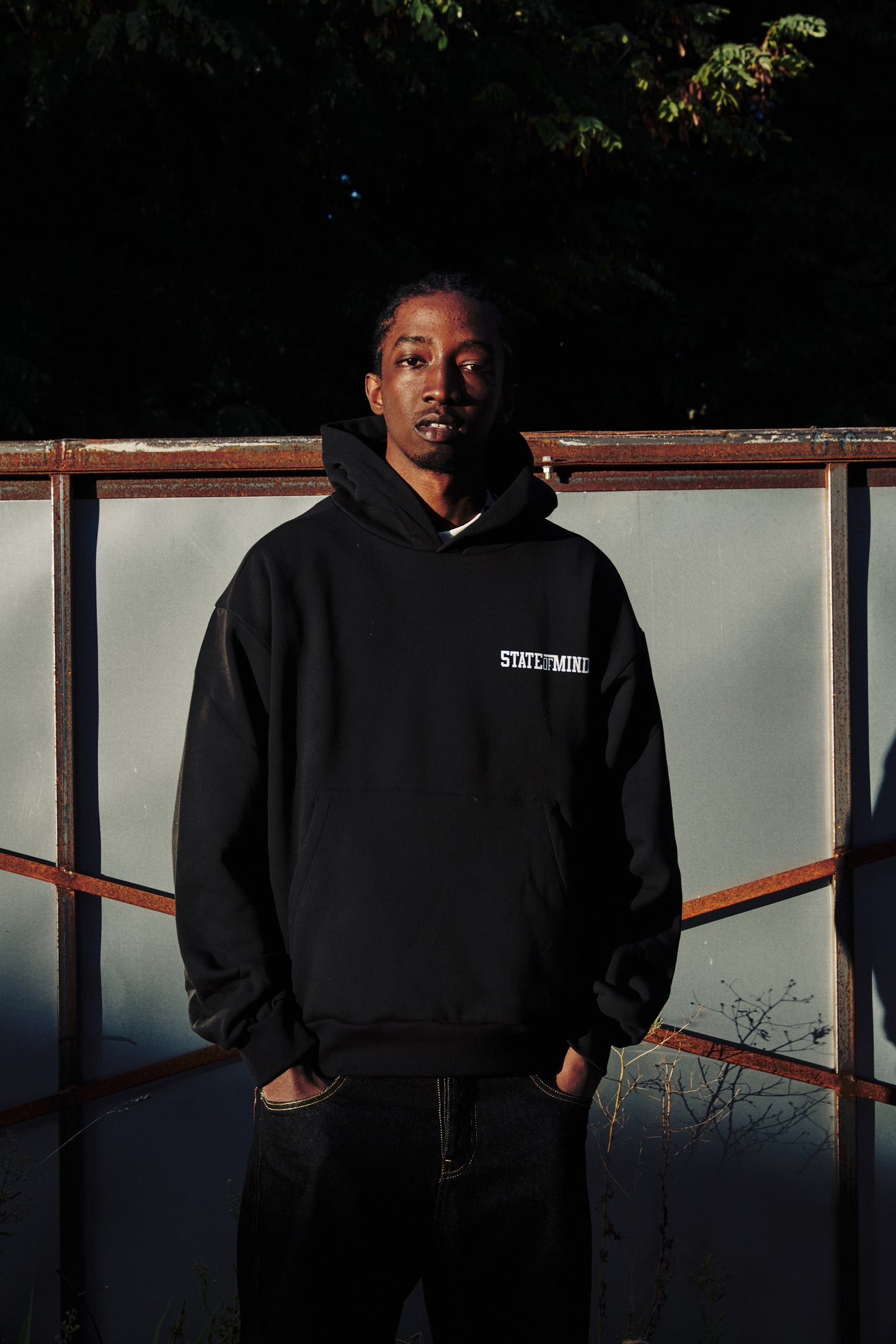 "5 RULES COLLEGE" Hoodie Black